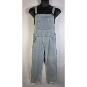 Mod Ref Boyfriend Distressed Denim Overalls L, Normcom,cabincore